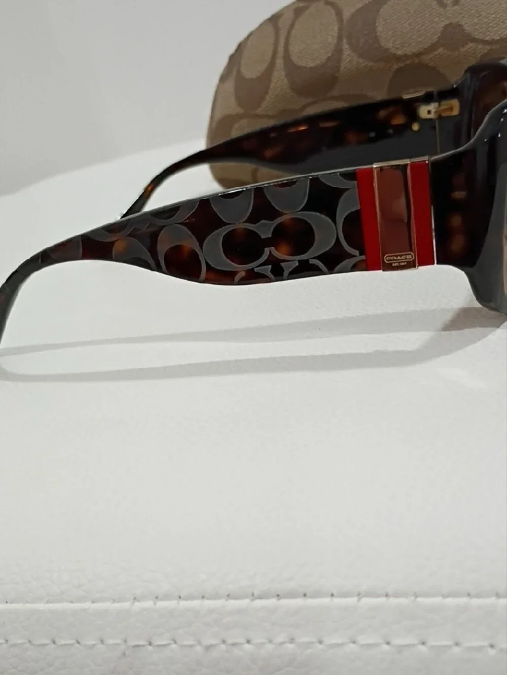 COACH Women's Brown Gradient Lens Sunglasses